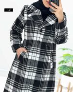 مانتو پشمی یقه انگلیسی کد 329761 - Image 6