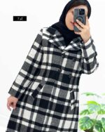 مانتو پشمی یقه انگلیسی کد 329761 - Image 9