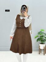 پیراهن مخمل گلسا کد ۹۶۸۱۷۸ - Image 2