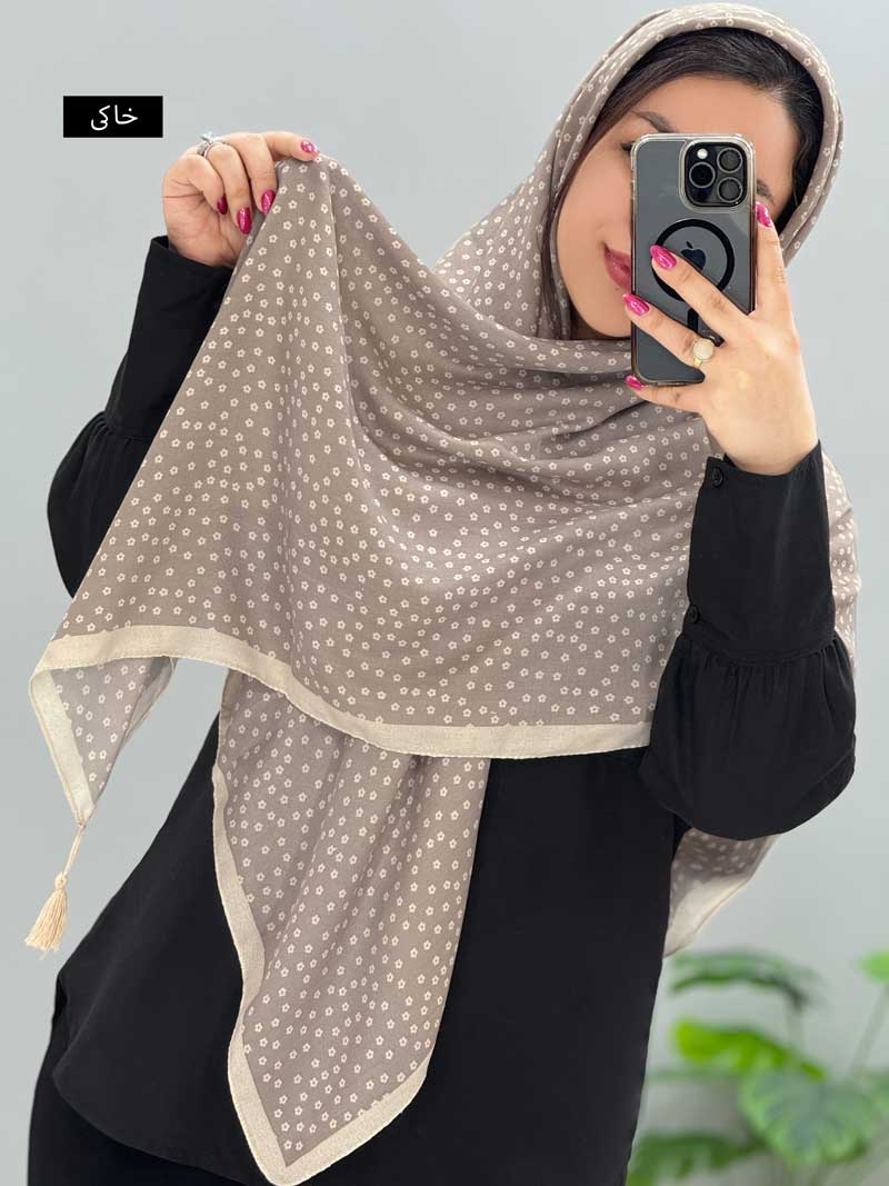 cotton-scarf-dorin-code-85773 (2) روسری نخی درین کد 85773 - Image 1