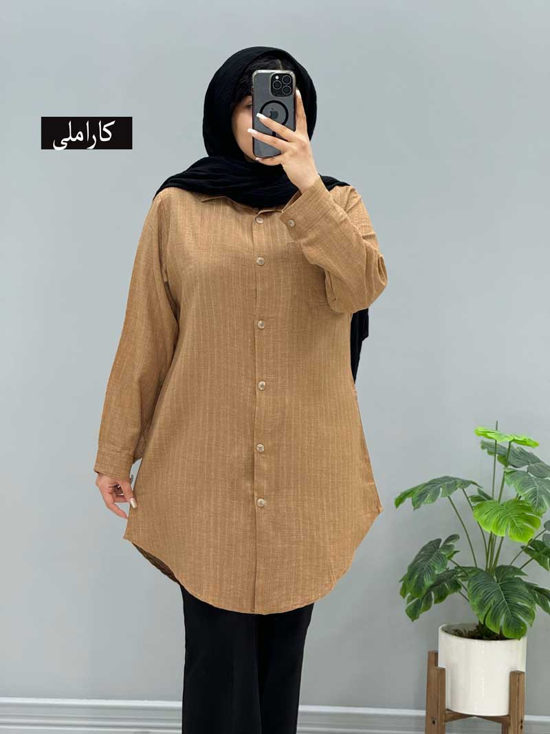 shanton-azar-mantoy-paperback-code-200910350 شومیز مانتویی شانتون آذر کد 20091035 - Image 1