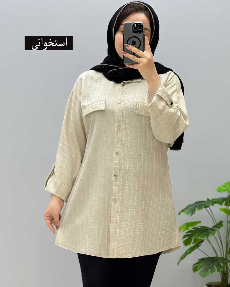 shanton-bita-mantoy-paperback-code-9572341 شومیز مانتویی شانتون بیتا کد957234 - Image 1