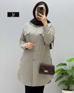 مانتو لینن ماهک کد 329730 - Image 4