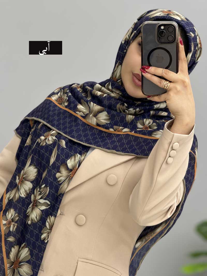 nilmah-cotton-scarf-code-85707 (4) روسری نخی نیلماه کد 85707 - Image 1