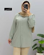 شومیز مانتویی سایه کد 329859 - Image 3