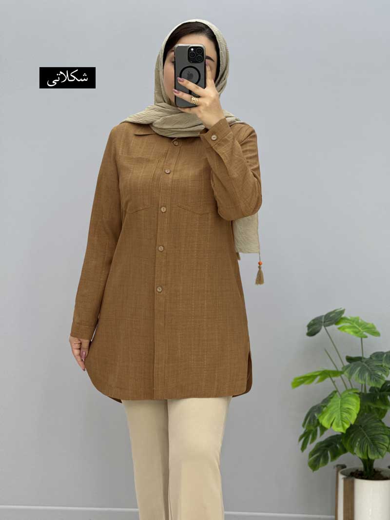 shanton-coat-shakiba-code-227575 (3) مانتو شانتون شکیبا کد 227575 - Image 1