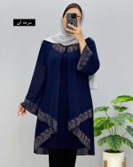 مانتو مجلسی درزاد کد 81809 - Image 8