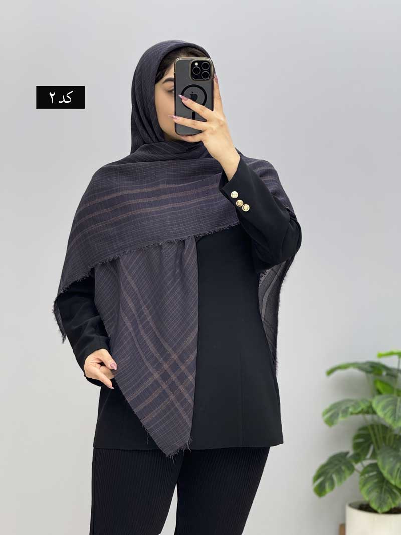 shedeh-cotton-scarf-code-11025 (2) روسری نخی شیده کد 11025 - Image 1