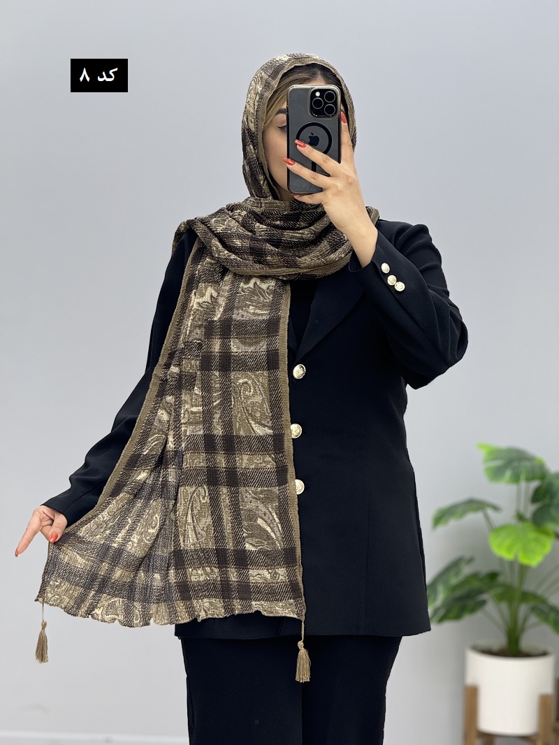 rasta-kerisheh-shawl-code-10196 (8) شال کریشه رستا کد 10196 - Image 1