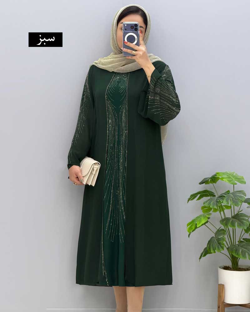 IMG_0568 پیراهن بلند کرپ تیداکد81830 - Image 1