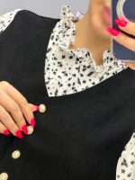 پیراهن مخمل گلسا کد ۹۶۸۱۷۸ - Image 12