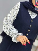 پیراهن مخمل گلسا کد ۹۶۸۱۷۸ - Image 9