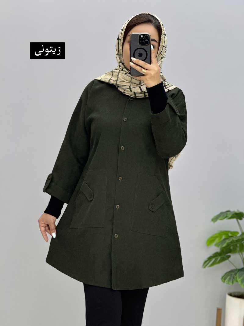 azar-velvet-coat-code-329891 (3) مانتو مخمل آذر کد 329891 - Image 1