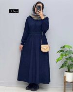 پیراهن دانتل دوزی مخمل چیستا کد 96894 - Image 6