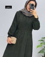 پیراهن دانتل دوزی مخمل چیستا کد 96894 - Image 5