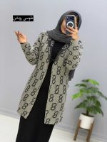 مانتو جلوباز بافت آزالیا کد 201692 - Image 2