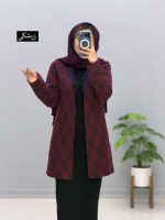 مانتو جلوباز بافت آزالیا کد 201692 - Image 3