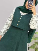 پیراهن مخمل گلسا کد ۹۶۸۱۷۸ - Image 10