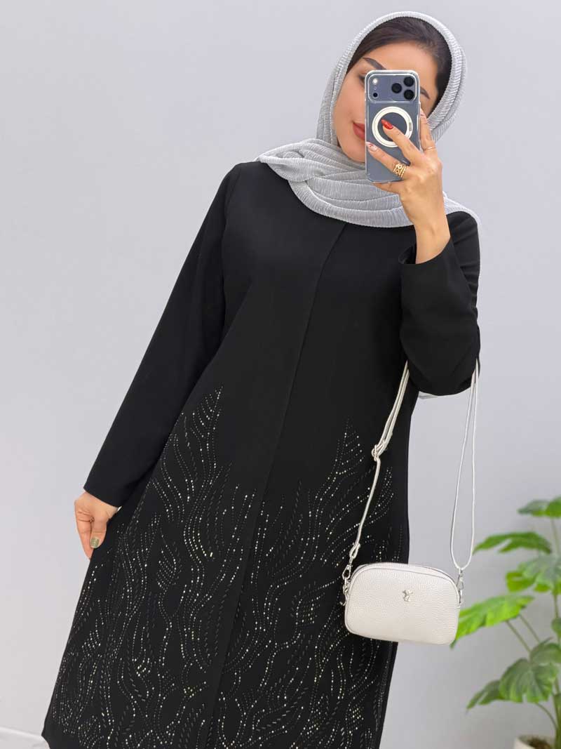 code458233 (4) مانتو مزونی شانتون آداک کد 458233 - Image 1