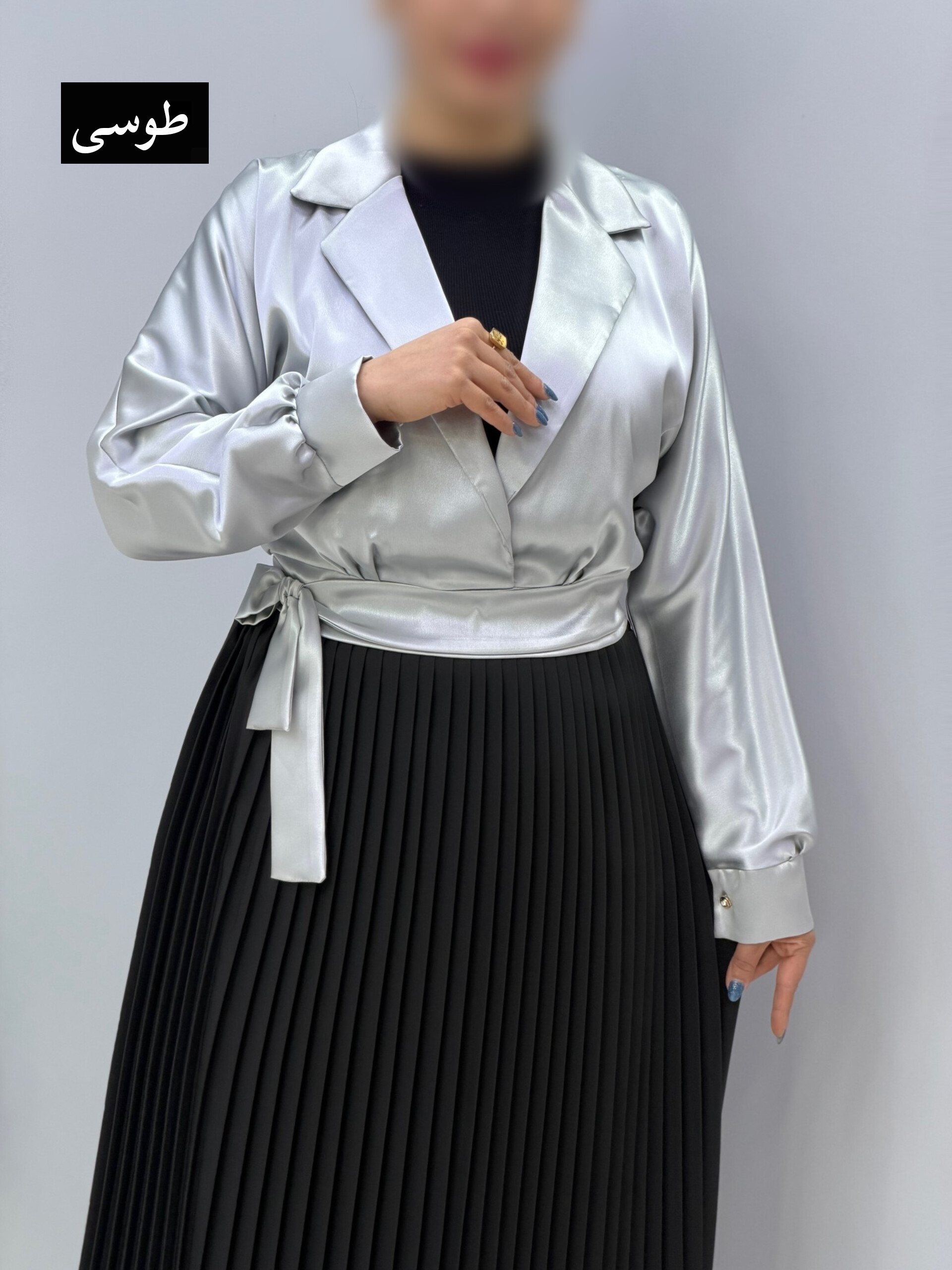 295201 کت یقه انگلیسی ساتن لینام کد295201 - Image 1