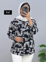 شومیزمانتویی جلودکمه الیزه سالیا کد974676 - Image 3