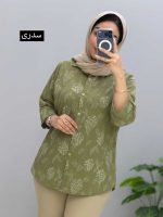 شومیز یقه مردانه کاملس مدوسا کد 32693 - Image 3