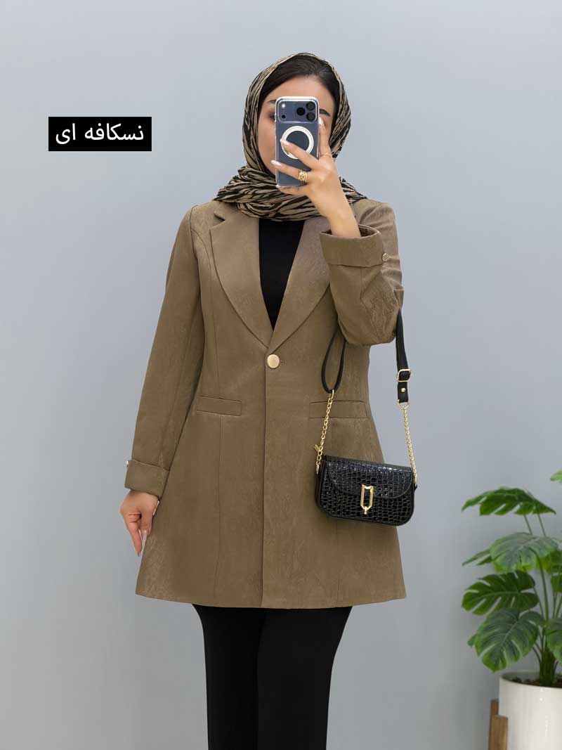 code227783 (3) مانتو مزونی ژاکارد مارس کد227783 - Image 1