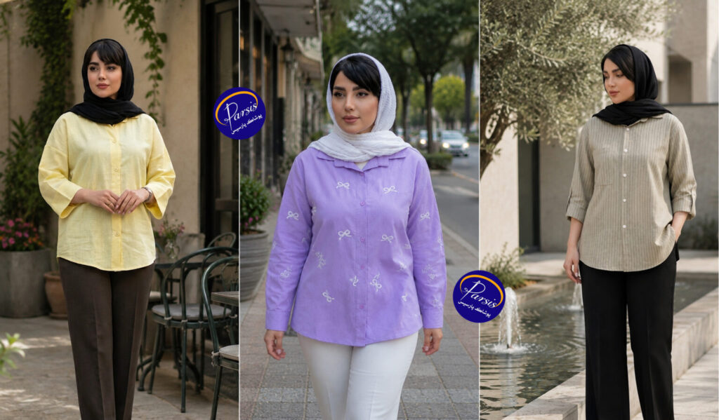 راهنمای خرید شومیز زنانه؛ معیارهای مهم برای خریدی مطمئن 2 انتخاب جنس شومیز بر اساس فصل