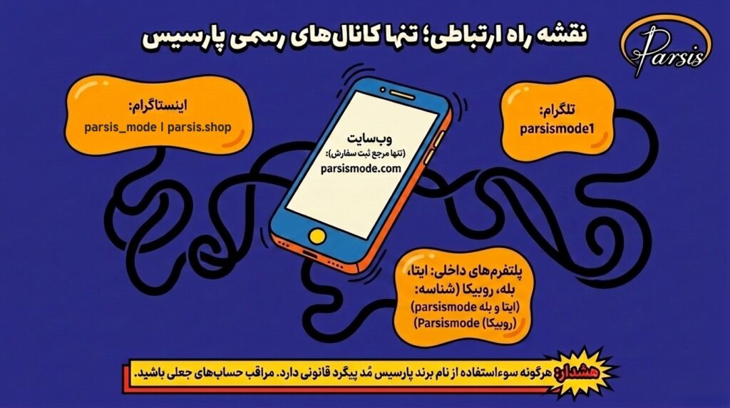 راه های ارتباطی با پارسیس مد