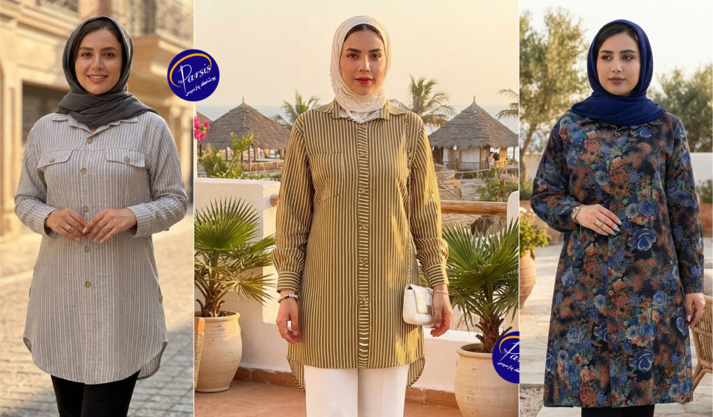 مدل مانتو تابستانی با پارچه نخی 2 مانتو های مناسب تابستان با پارچه نخی
