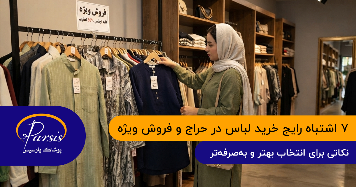 ۷ اشتباه رایج خرید لباس در حراج و فروش ویژه
