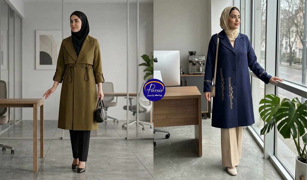 مانتوهای اداری بلند پاییزی