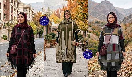 جدیدترین مدل های مانتو پاییزه بلند جلو بسته ۱۴۰۵ 3 مانتو های پاییزی جلوبسته بلند شیک